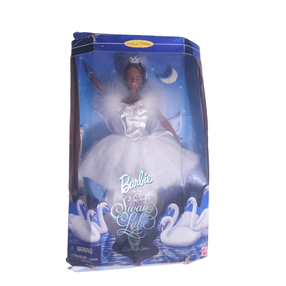 African American Black Barbie Swan Queen in Swan Lake Doll 1997 Ballet 18510